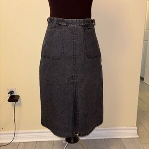 Jacob Charcoal Distressed Denim Skirt